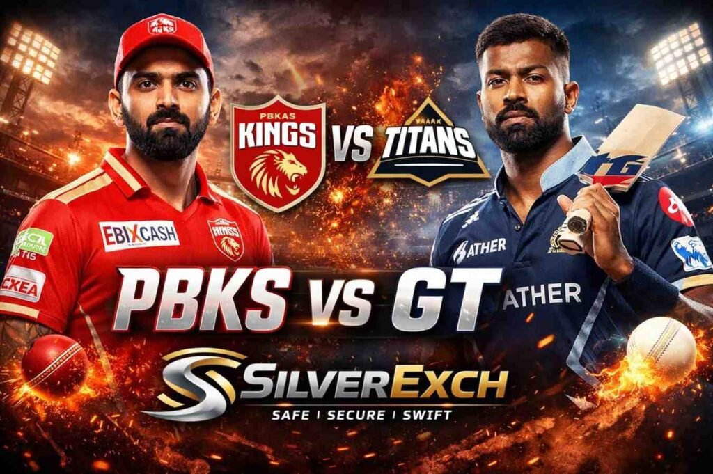SilverExch PBKS vs GT ipl match banner 2026